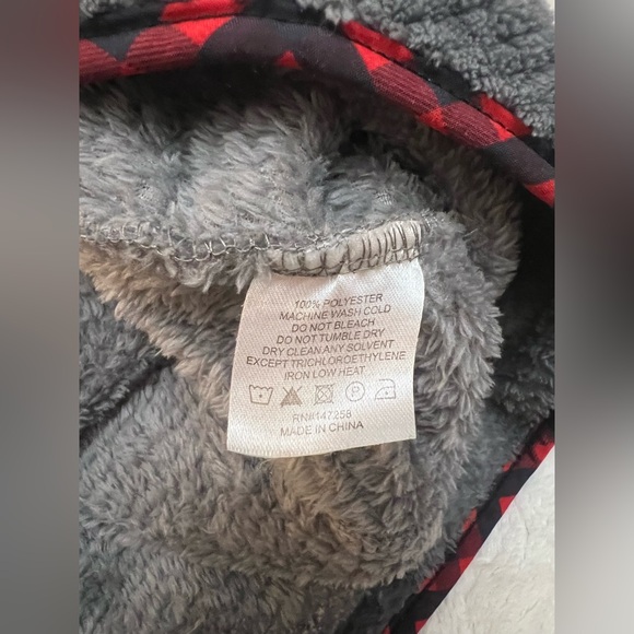 🖤 Boy’s Simply Southern Pullover Fleece | Red & Black Plaid - Picture 5 of 5